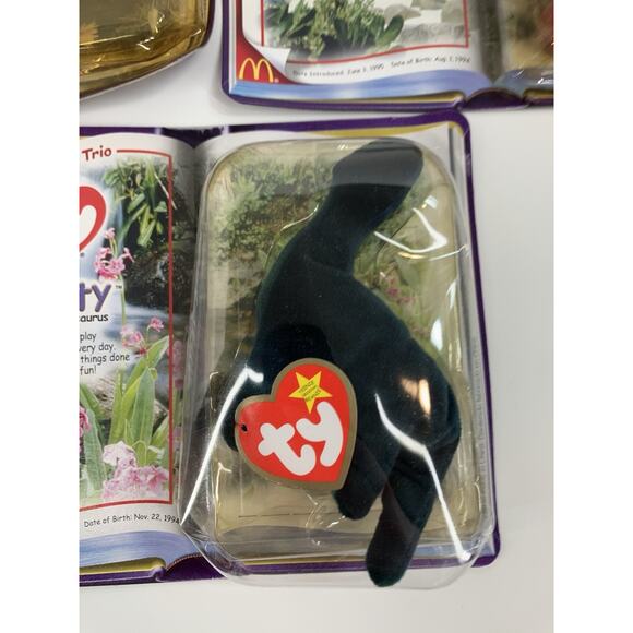 McDonald’s Happy Meal Teenie Beanie Babies 2000 Dinosaur Trio Bundle(3pcs) - Picture 4 of 11